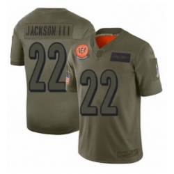 Womens Cincinnati Bengals 22 William Jackson Limited Camo 2019 Salute to Service Football Jersey