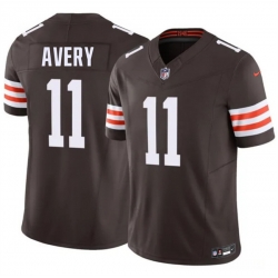Men Cleveland Browns  11 Tre Avery Brown 2026 F U S E  Vapor Limited Stitched Football Jersey