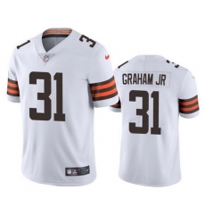 Men's Cleveland Browns #31 Thomas Graham Jr. White Vapor Untouchable Limited Stitched Jersey