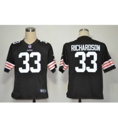 Nike Cleveland Browns 33 Trent Richardson Brown Game NFL Jersey