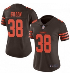 Women Cleveland Browns 38 A.J. Green Brown Rush Limited Limited Jersey