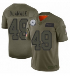 Womens Dallas Cowboys 49 Jamize Olawale Limited Camo 2019 Salute to Service Football Jersey