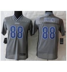 Youth Nike Dallas Cowboys 88 Dez Bryant Grey Vapor Elite NFL Jerseys