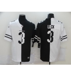 Nike Broncos 3 Drew Lock Black And White Split Vapor Untouchable Limited Jersey