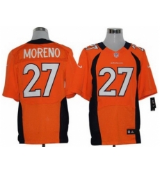 Nike Denver Broncos 27 Knowshon Moreno Orange Elite NFL Jersey