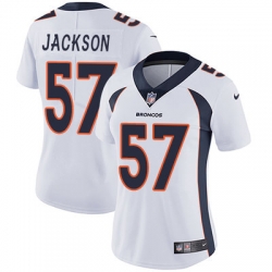 Nike Broncos #57 Tom Jackson White Womens Stitched NFL Vapor Untouchable Limited Jersey