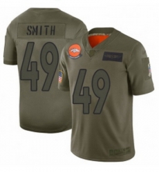 Womens Denver Broncos 49 Dennis Smith Limited Camo 2019 Salute to Service Football Jersey