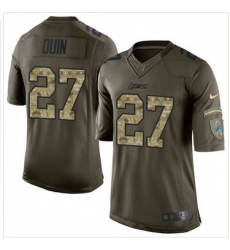 Nike Detroit Lions #27 Glover Quin Green Men 27s Stitched NFL Limited Salute To Service Jersey