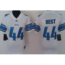 Women Nike Detroit Lions 44# Jahvid Best White Nike NFL Jerseys