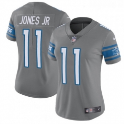 Womens Nike Detroit Lions 11 Marvin Jones Jr Limited Steel Rush Vapor Untouchable NFL Jersey