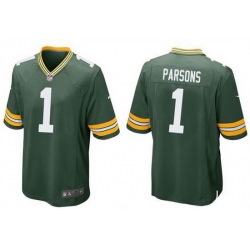 Men Green Bay Packers 1 Micah Parsons Green 2025 Stitched Game Jersey