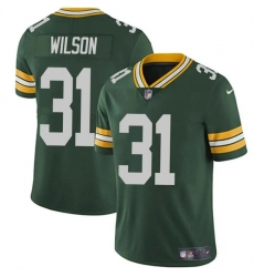 Men Green Bay Packers 31 Emanuel Wilson Green Vapor Limited Stitched Football Jersey