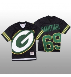 NFL Green Bay Packers 69 David Bakhtiari Black Men Mitchell  26 Nell Big Face Fashion Limited NFL Jersey