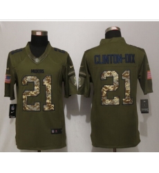 Nike Green Bay Packers #21 Ha Ha Clinton-Dix Green Salute To Service Limited Jersey