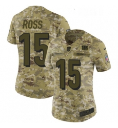 Womens Nike Cincinnati Bengals 15 John Ross Limited Camo 2018 Salute to Service NFL Jersey