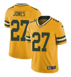 Nike Packers #27 Josh Jones Yellow Youth Stitched NFL Limited Rush Jersey