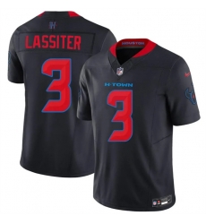 Men Houston Texans 3 Kamari Lassiter Navy 2nd Alternate 2026 F U S E Vapor Limited Stitched Football Jersey Men Houston Texans 3 Kamari Lassiter Navy 2nd Alternate 2026 F U S E Vapor Limited Stitched Football Jersey
