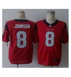 nike nfl jerseys houston texans 8 johnson red[Elite][johnson]