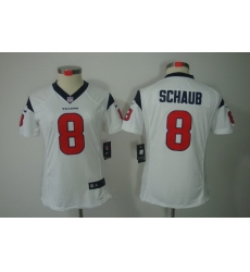 Nike Women Houston Texans #8 Schaub White Color[NIKE LIMITED Jersey]