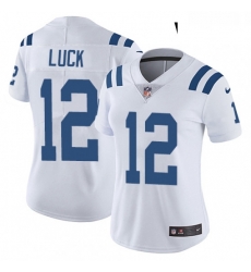 Womens Nike Indianapolis Colts 12 Andrew Luck Elite White NFL Jersey