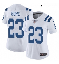 Womens Nike Indianapolis Colts 23 Frank Gore Elite White NFL Jersey