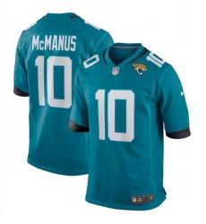 Men Jacksonville Jaguars 10 Brandon McManus Teal Stitched Game Jersey