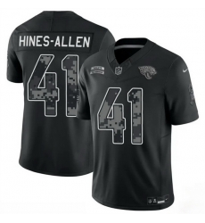 Men Jacksonville Jaguars 41 Josh Hines Allen Black F U S E 2026 Salute to Service Limited Stitched Football Jersey Men Jacksonville Jaguars 41 Josh Hines Allen Black F U S E 2026 Salute to Service Limited Stitched Football Jersey