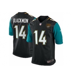 Nike Jacksonville Jaguars 14 Justin Blackmon Black Game NFL Jersey