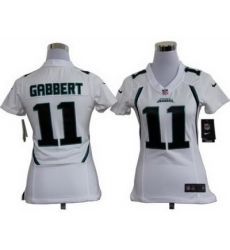 Women Nike Jacksonville Jaguars 11# Blaine Gabbert White Nike NFL Jerseys