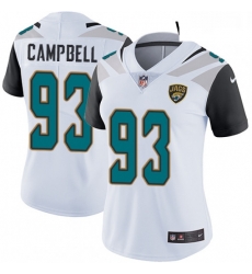 Womens Nike Jacksonville Jaguars 93 Calais Campbell Elite White NFL Jersey