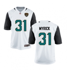 Youth Jacksonville Jaguars #31 Jalen Myrick White Jersey