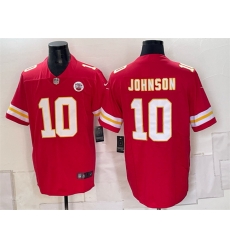Men Kansas City Chiefs  10 Emmett Johnson Red 2026 Vapor Untouchable Limited Stitched Football Jersey