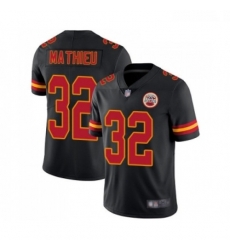 Men Kansas City Chiefs 32 Tyrann Mathieu Limited Black Rush Vapor Untouchable Football Jersey