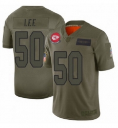 Men Kansas City Chiefs 50 Darron Lee Limited Camo 2019 Salute to Service Football Jersey