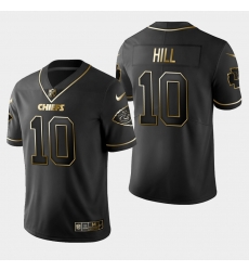 Nike Chiefs 10 Tyreek Hill Black Gold Vapor Untouchable Limited Jersey