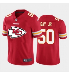 Nike Chiefs 50 Willie Gay Jr  Red Team Big Logo Vapor Untouchable Limited Jersey