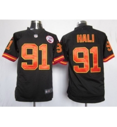 Nike Kansas City Chiefs 91 Tamba Hali Black Game NFL Jersey