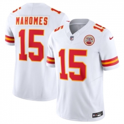 Youth Kansas City Chiefs 15 Patrick Mahomes White 2023 F U S E  Vapor Untouchable Limited Stitched Jersey