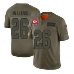 Youth Kansas City Chiefs 26 Damien Williams Limited Camo 2019 Salute to Service Football Jersey