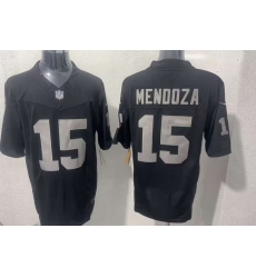 Men Las Vegas Raiders 15 Fernando Mendoza Black F U S E Vapor Untouchable Limited Stitched Football Jersey Men Las Vegas Raiders 15 Fernando Mendoza Black F U S E Vapor Untouchable Limited Stitched Football Jersey