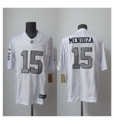 Men Las Vegas Raiders 15 Fernando Mendoza White 2026 F US E Draft Color Rush Vapor Untouchable Limited Stitched Football Jersey Men Las Vegas Raiders 15 Fernando Mendoza White 2026 F US E Draft Color Rush Vapor Untouchable Limited Stitched Football Jersey