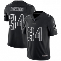 Mens Nike Oakland Raiders 34 Bo Jackson Limited Black Rush Impact NFL Jersey