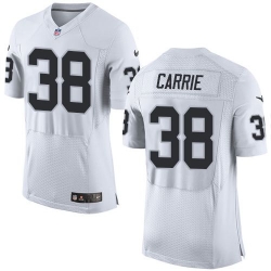 Nike NFL 38 Oakland Raiders T.J. Carrie White Team Color Elite Mens Jersey