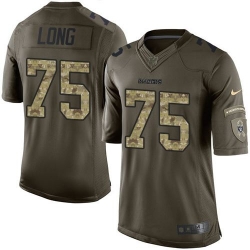 Nike Oakland Raiders #75 Howie Long Green Men 27s Stitched NFL Limited Salute to Service Jersey