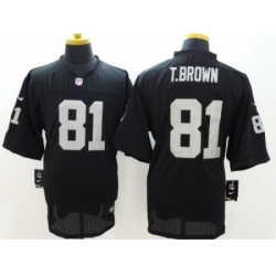 Nike Oakland Raiders 81 Tim Brown black Elite NFL Jersey