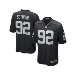 Nike Oakland Raiders 92 Richard Seymour Black Game NFL Jersey