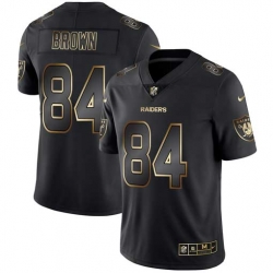 Nike Raiders 84 Antonio Brown Black Gold Vapor Untouchable Limited Jersey