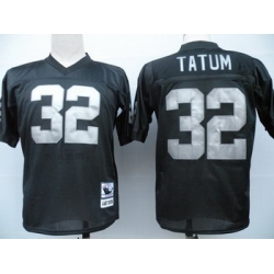 Oakland Raiders 32 Jack Tatum black jerseys Throwback