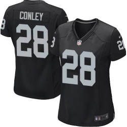 Womens Oakland Raiders #28 Gareon Conley Black Jersey