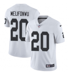 Nike Raiders #20 Obi Melifonwu White Youth Stitched NFL Vapor Untouchable Limited Jersey